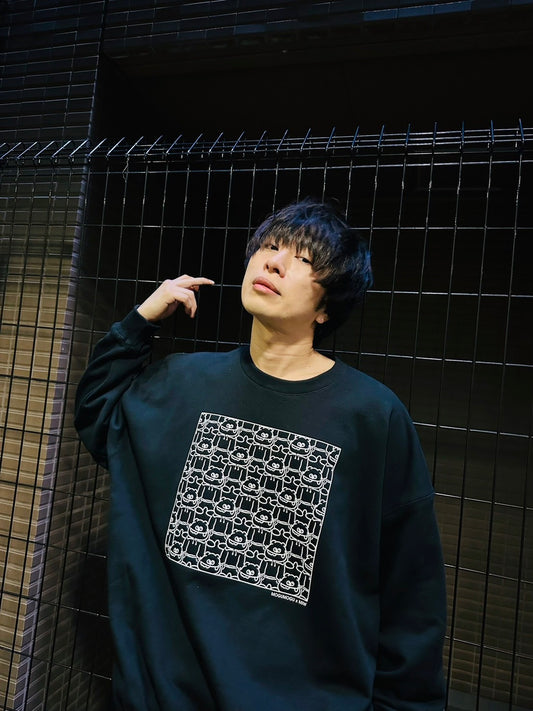 甘党男子×MADE IN WORLD&COcrewneck sweat (many mogumogu)