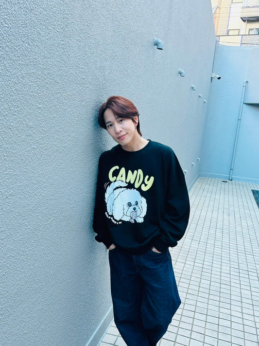 甘党男子×MADE IN WORLD&COcrewneck sweat (candy&dog)