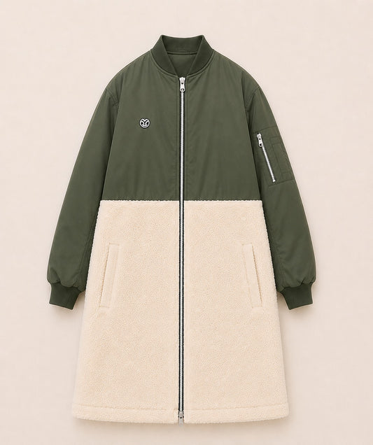 YZYT 山崎裕太 山崎裕太 × MIW MA-1 BOA LONG COAT KHAKI