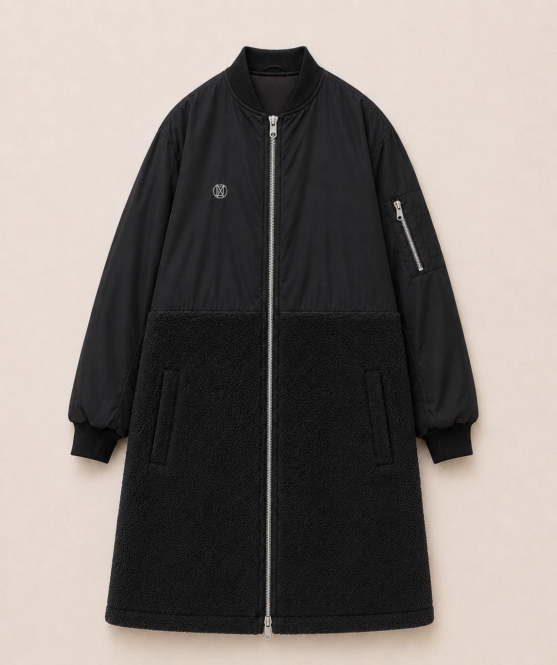YZYT 山崎裕太 山崎裕太 × MIW MA-1 BOA LONG COAT BLACK