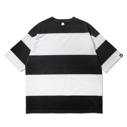 NORIkun BOARDER T shirt WHITE/BALCK