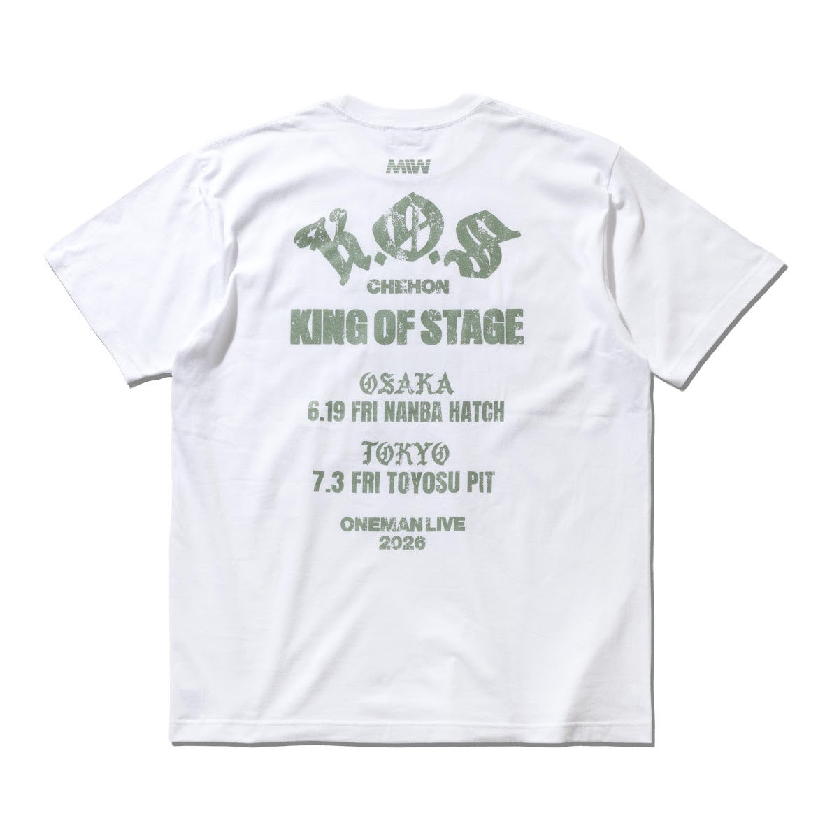 GOODSKING OF STAGE TOUR T-SHIRT CHEHON×MADE IN WORLD&CO