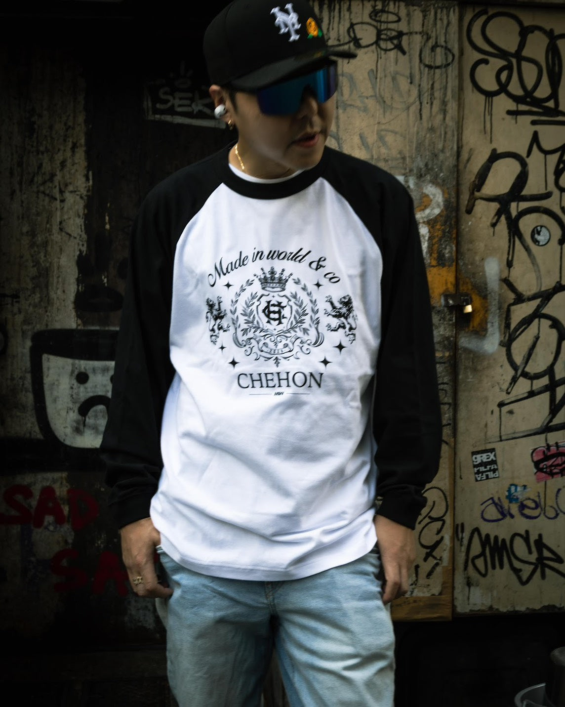 RAGLAN T-SHIRT CHEHON×MADE IN WORLD&CO