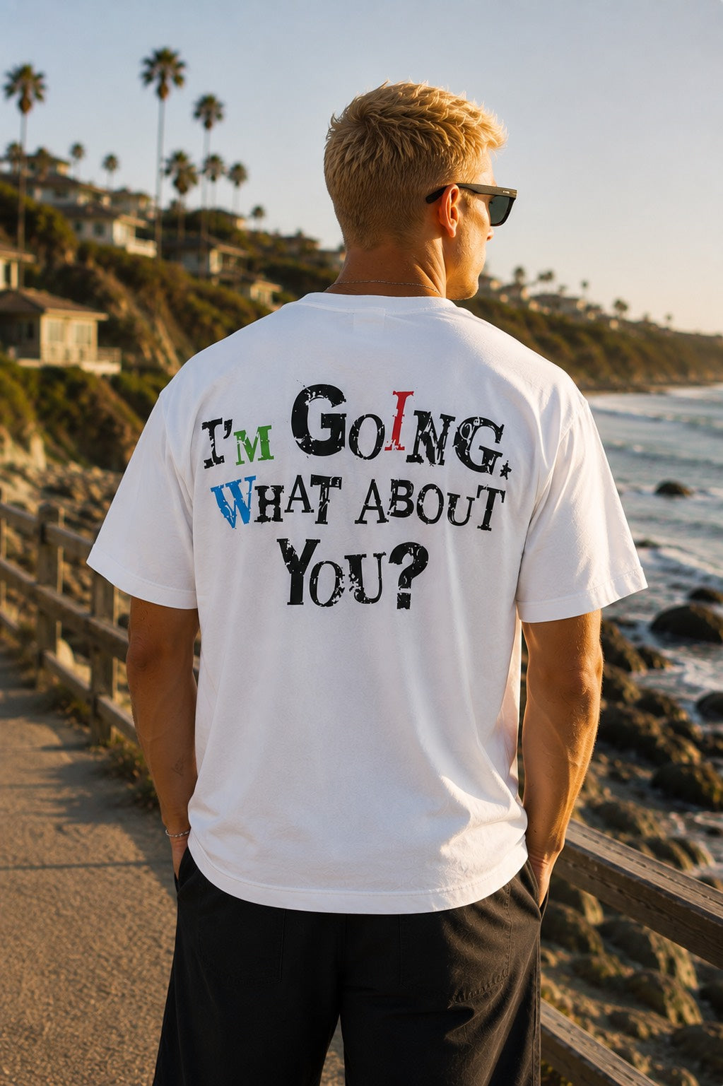 crew neck tee (NOT SOME DAY NOW) white MIW COLLECTION