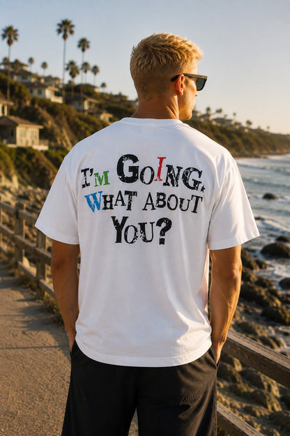 crew neck tee (NOT SOME DAY NOW) white MIW COLLECTION