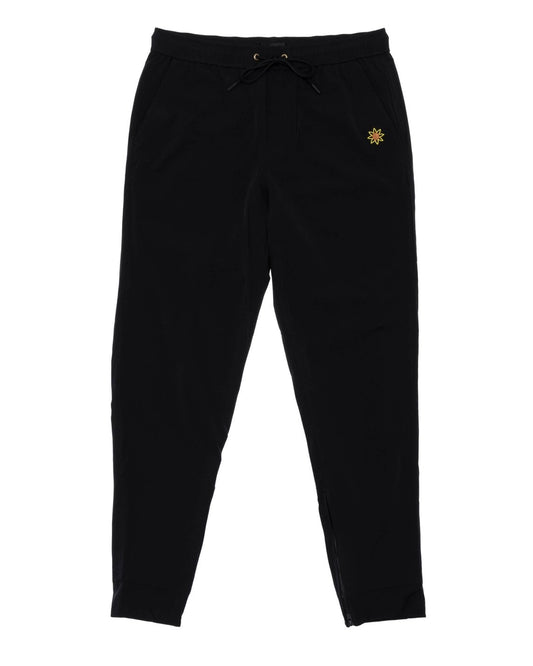 nylon pants black