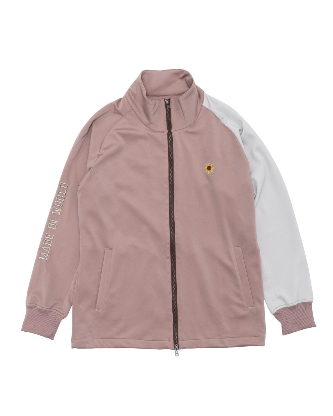 track jacket pink beige