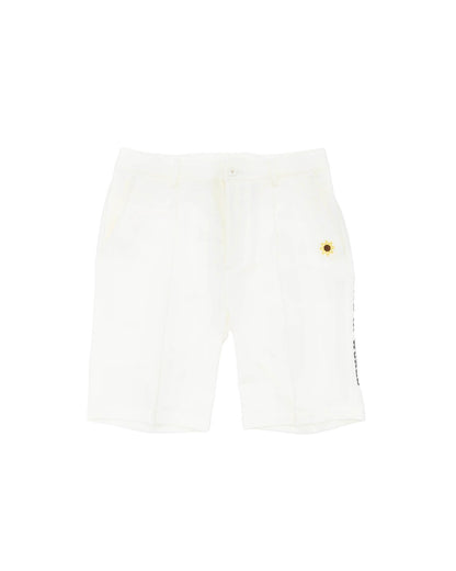 tuck shorts white