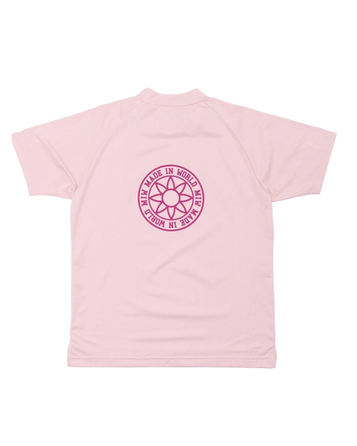 dot mesh mock pink