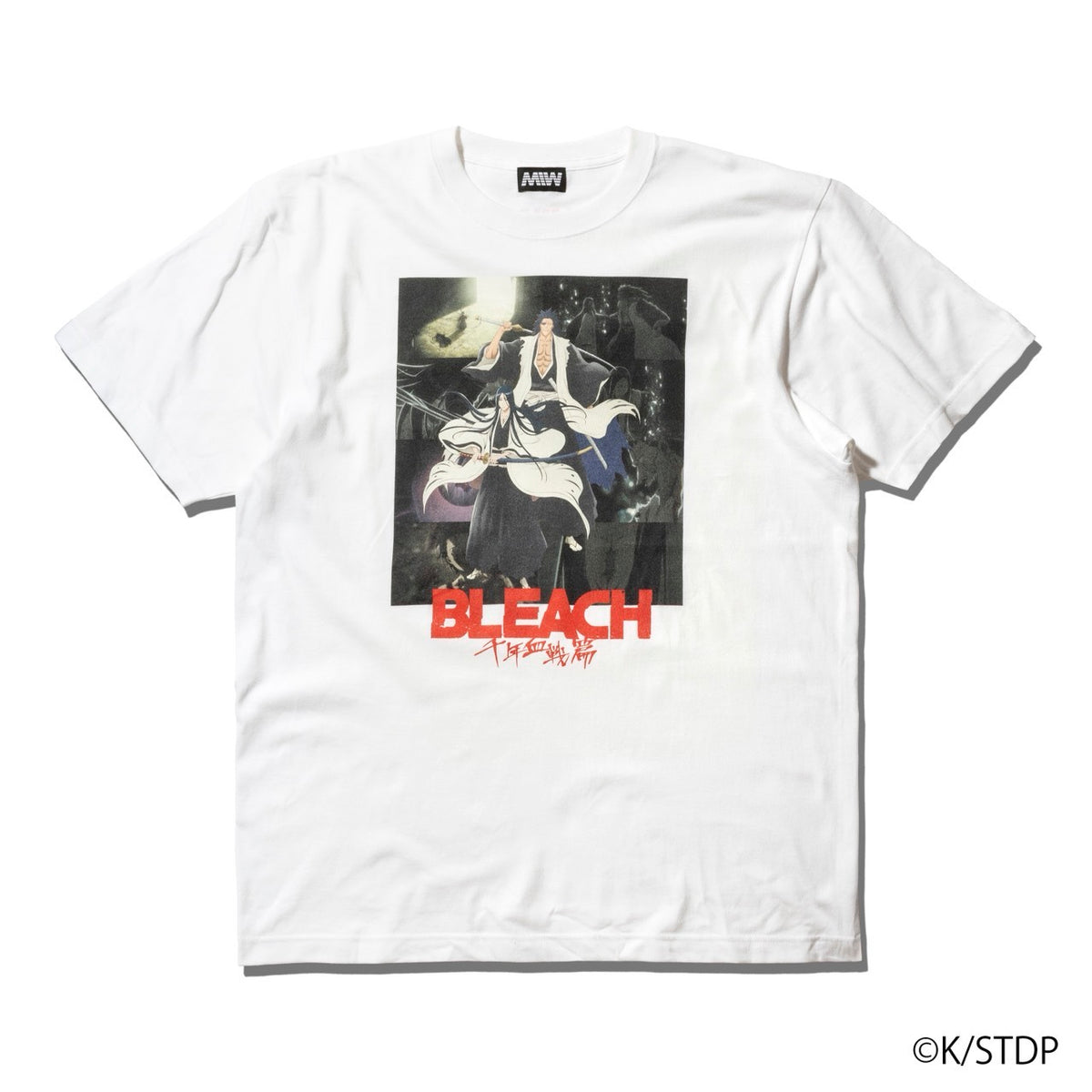 TVアニメ『BLEACH 千年血戦篇』 更木剣八&卯ノ花八千流 tee white