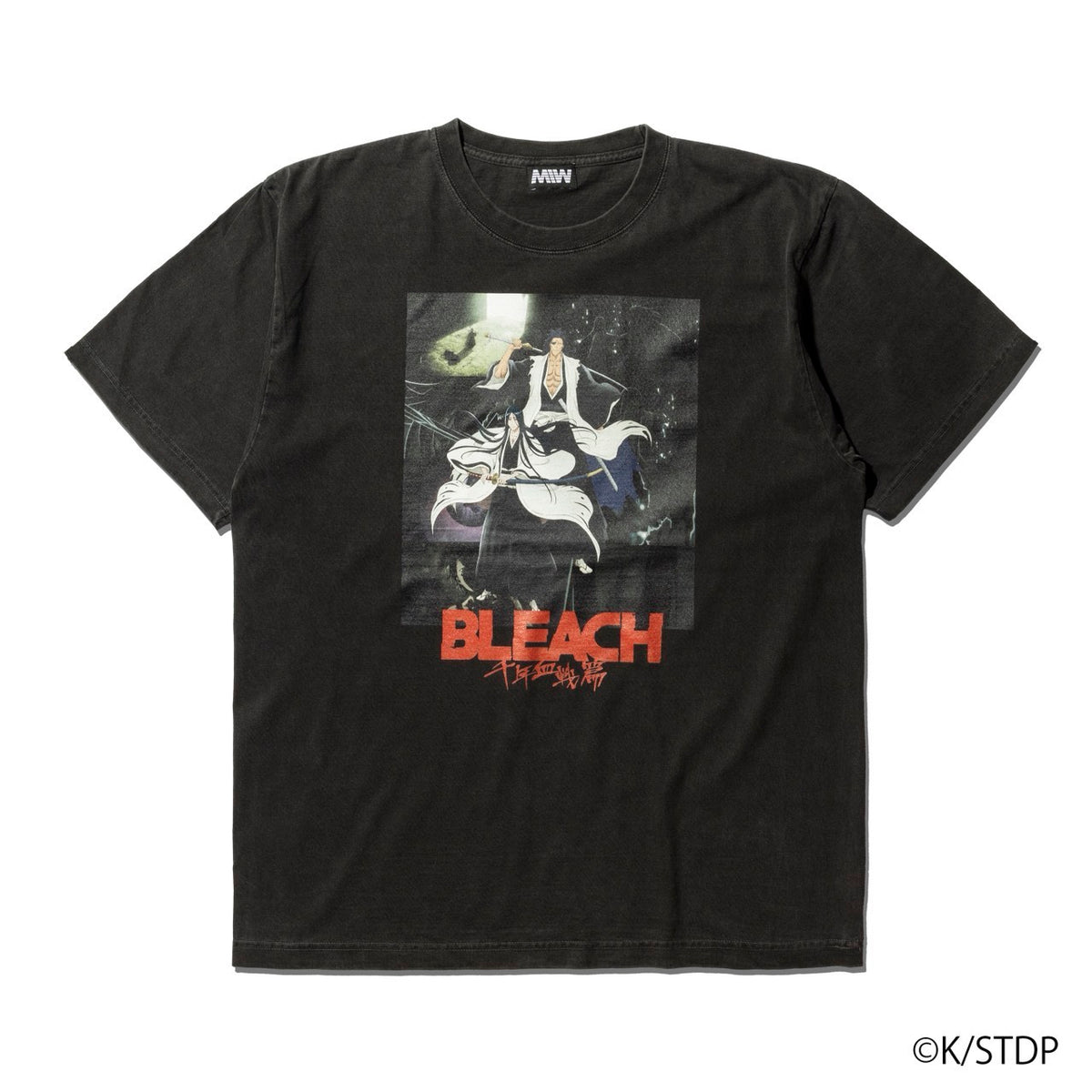 TVアニメ『BLEACH 千年血戦篇』 更木剣八&卯ノ花八千流 tee black
