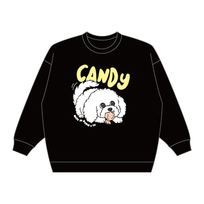 甘党男子×MADE IN WORLD&COcrewneck sweat (candy&dog)