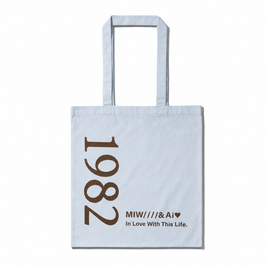 tote bag 1982 blue 大友愛×MIW