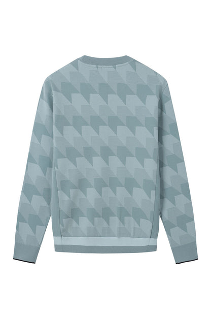 【BOSS GOLF 25SR Men's】Pattern JQD Rneck Sweater / JADE