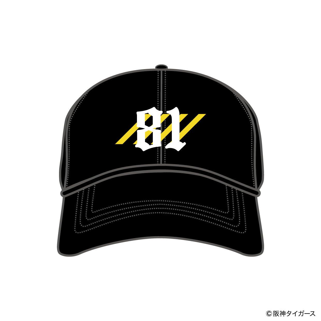 【予約】TIGERS NUMBER CURVE CAP【81】