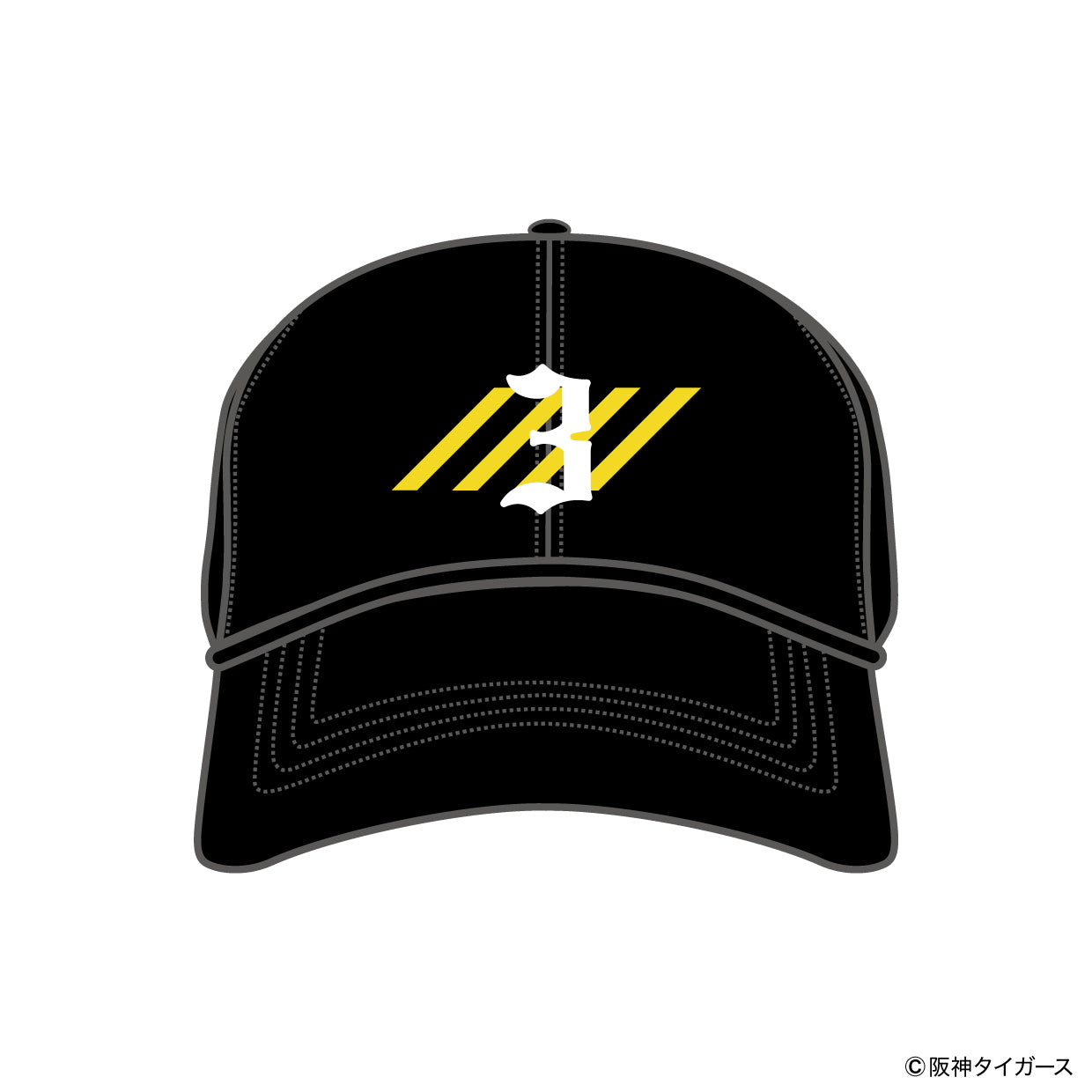 【予約】TIGERS NUMBER CURVE CAP【3】