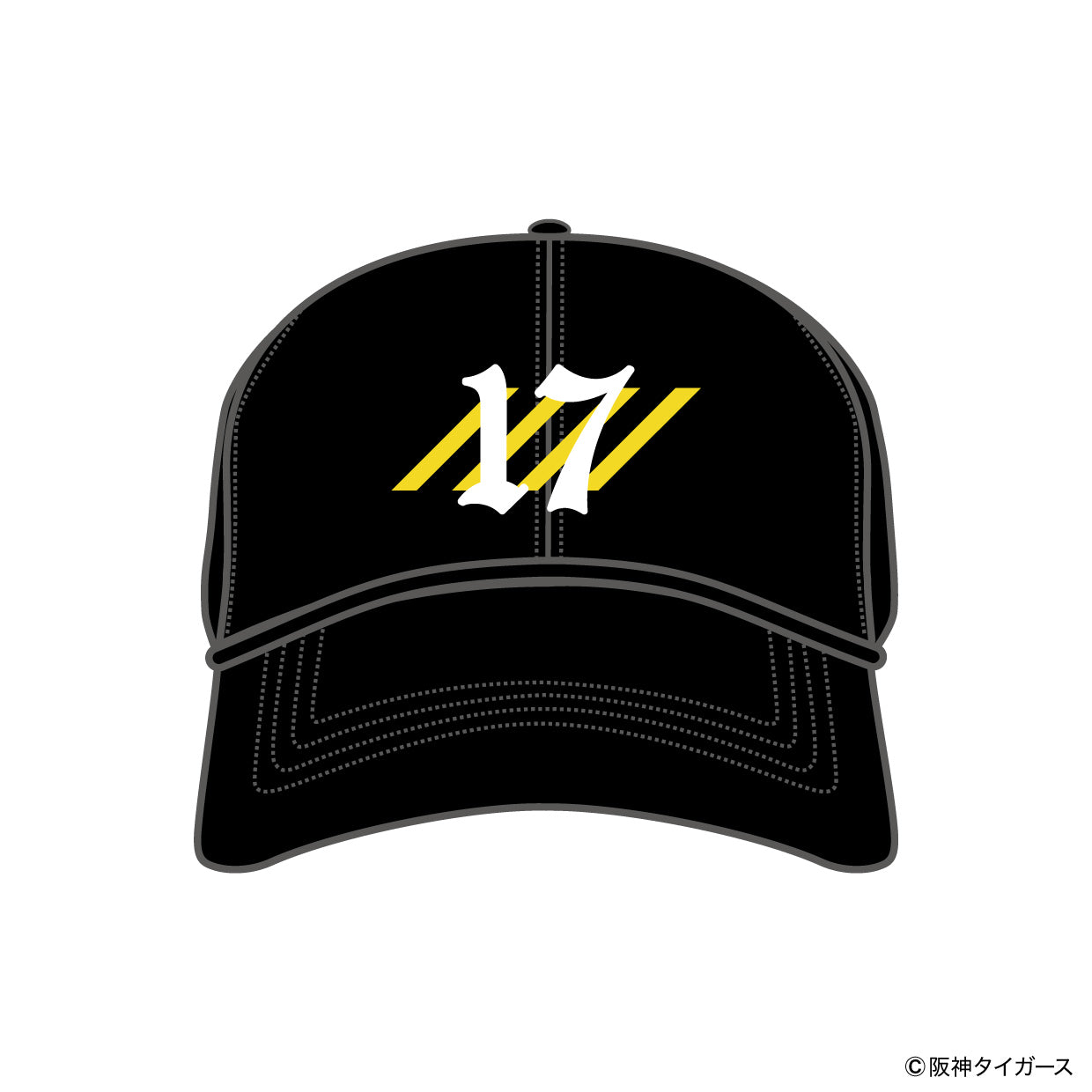 【予約】TIGERS NUMBER CURVE CAP【17】