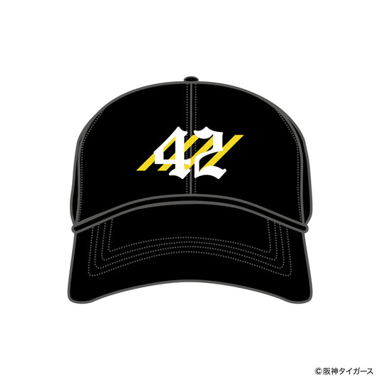 【予約】TIGERS NUMBER CURVE CAP【42】