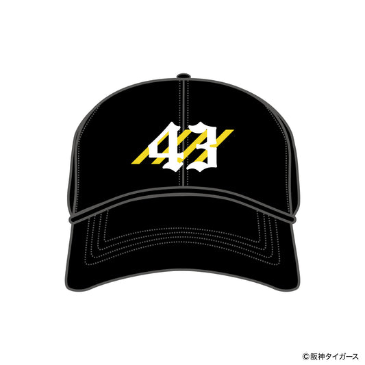 【予約】TIGERS NUMBER CURVE CAP【43】