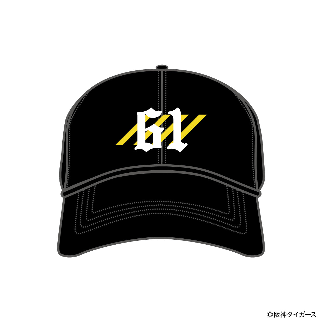 【予約】TIGERS NUMBER CURVE CAP【61】