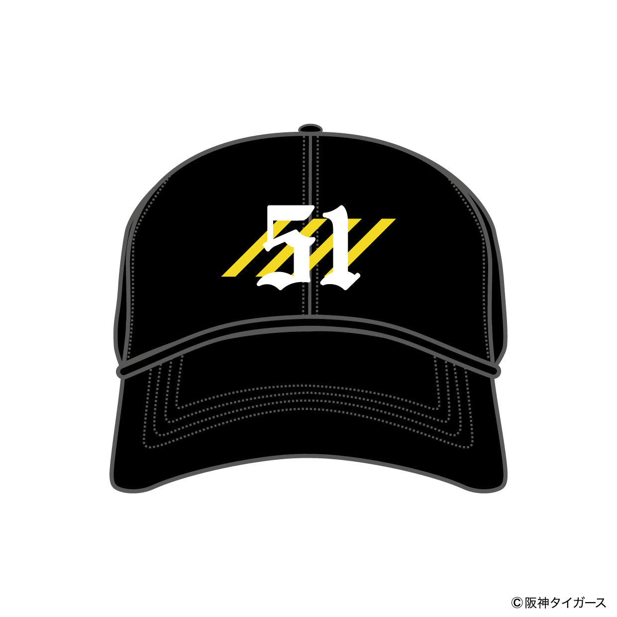 【予約】TIGERS NUMBER CURVE CAP【51】