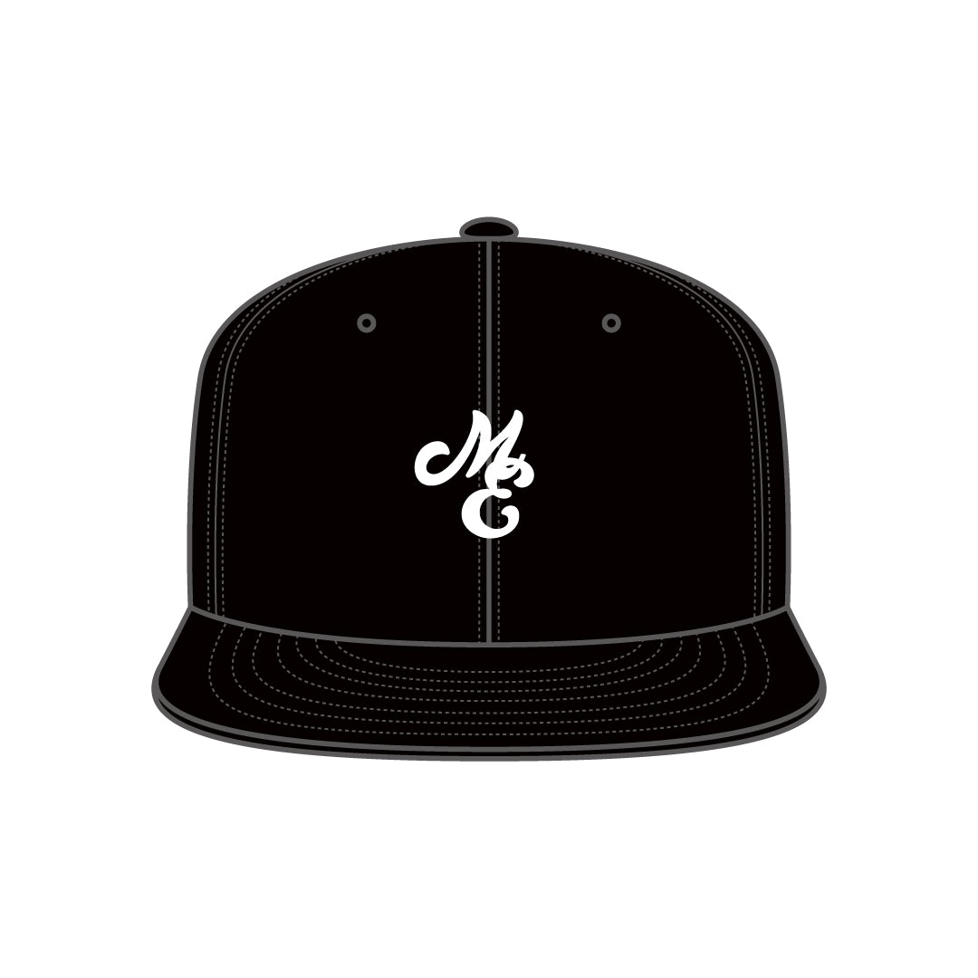 collaboration logo CAP  ユースサイズ　black えんどれす×MIW