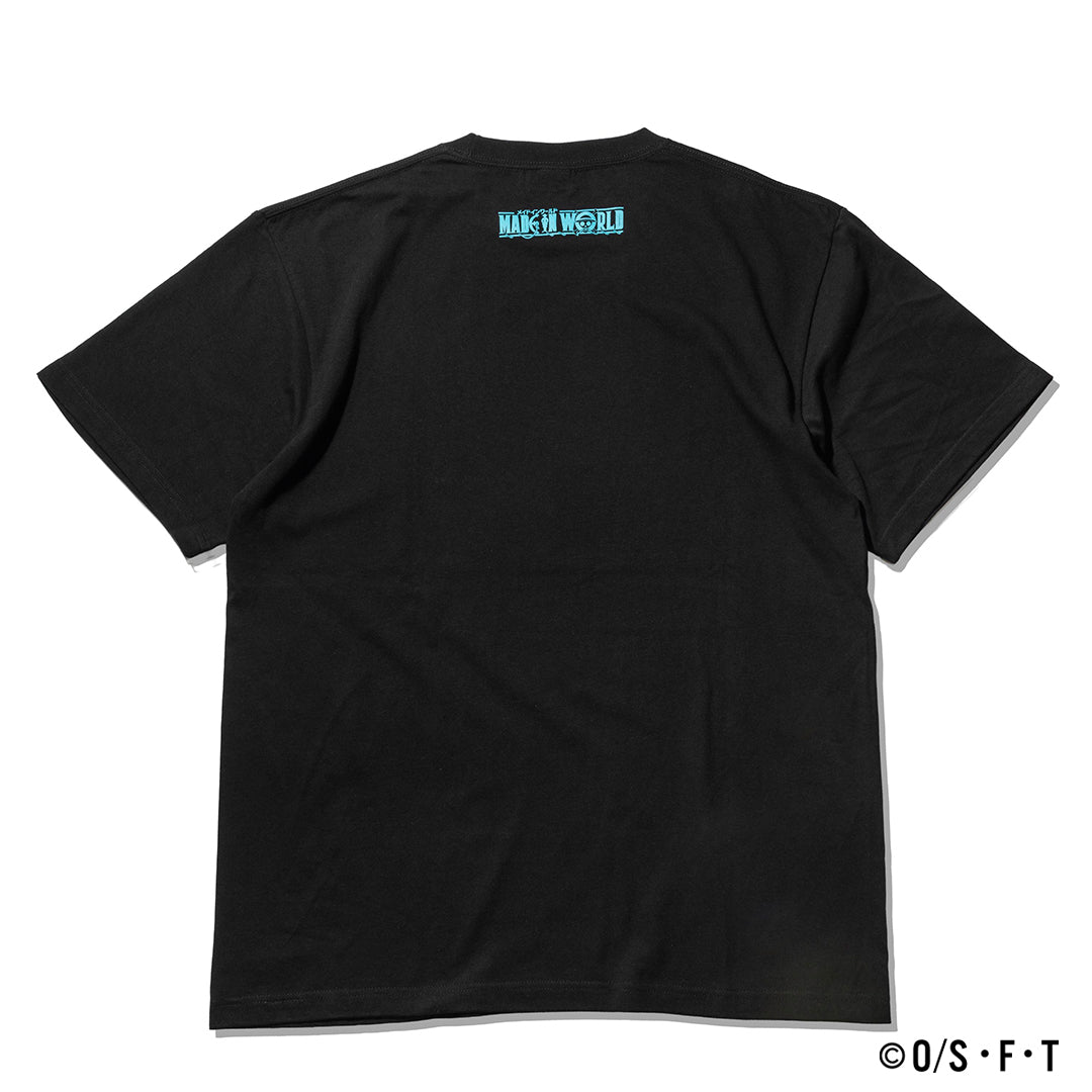 STRAW HAT CREW ELBAPH TSHIRT black ONE PIECE × MIW Collaboration