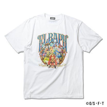 STRAW HAT CREW ELBAPH TSHIRT white ONE PIECE × MIW Collaboration