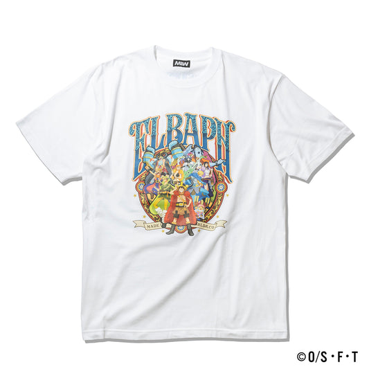 【一部即納】STRAW HAT CREW ELBAPH TSHIRT white ONE PIECE × MIW Collaboration