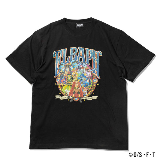 【一部即納】STRAW HAT CREW ELBAPH TSHIRT black ONE PIECE × MIW Collaboration