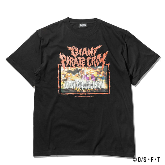 GIANT PIRATE CREW TSHIRT black ONE PIECE × MIW Collaboration