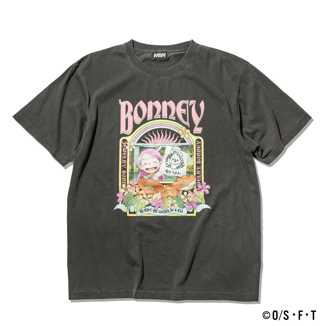 JEWELRY. BONNEY TSHIRT ink black ONE PIECE × MIW Collaboration