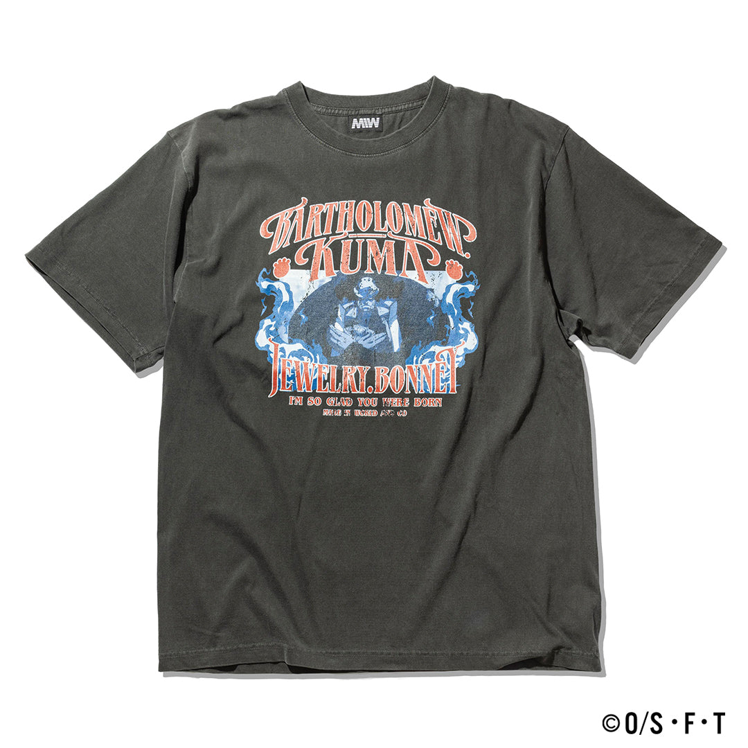 KUMA & BONNEY T-SHIRT ink black ONE PIECE × MIW Collaboration