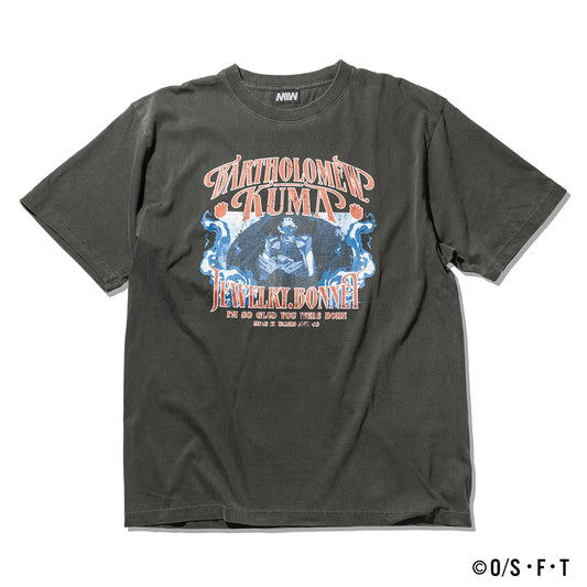 【一部即納】KUMA & BONNEY T-SHIRT ink black ONE PIECE × MIW Collaboration