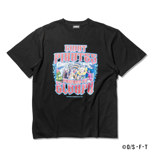 【一部即納】ONWARD TO ELBAPH TSHIRT black ONE PIECE × MIW Collaboration