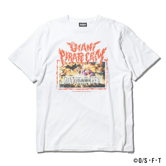 【一部即納】GIANT PIRATE CREW TSHIRT white ONE PIECE × MIW Collaboration