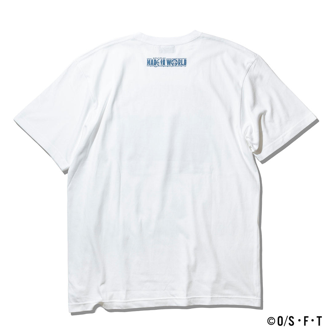 KUMA & BONNEY TSHIRT white ONE PIECE × MIW Collaboration