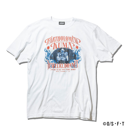 KUMA & BONNEY TSHIRT white ONE PIECE × MIW Collaboration