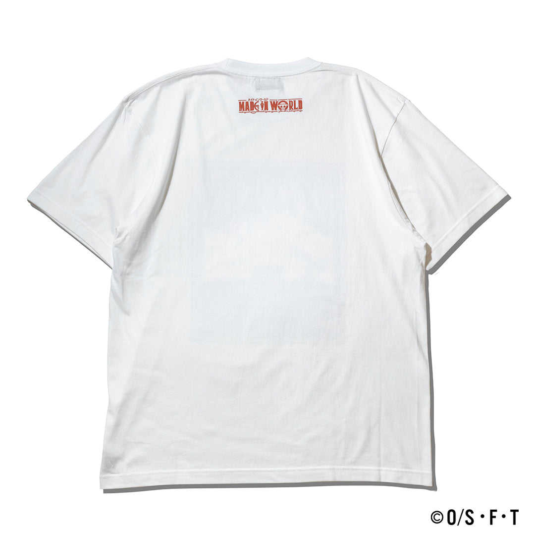 EMET THE IRON GIANT TSHIRT white ONE PIECE × MIW Collaboration
